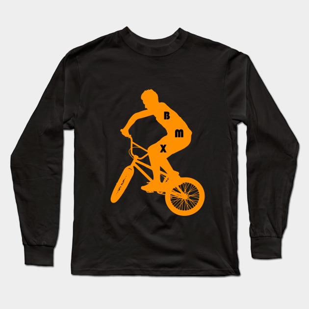 BMX. Bike. Life. T-Shirt Long Sleeve T-Shirt by redfishlondon